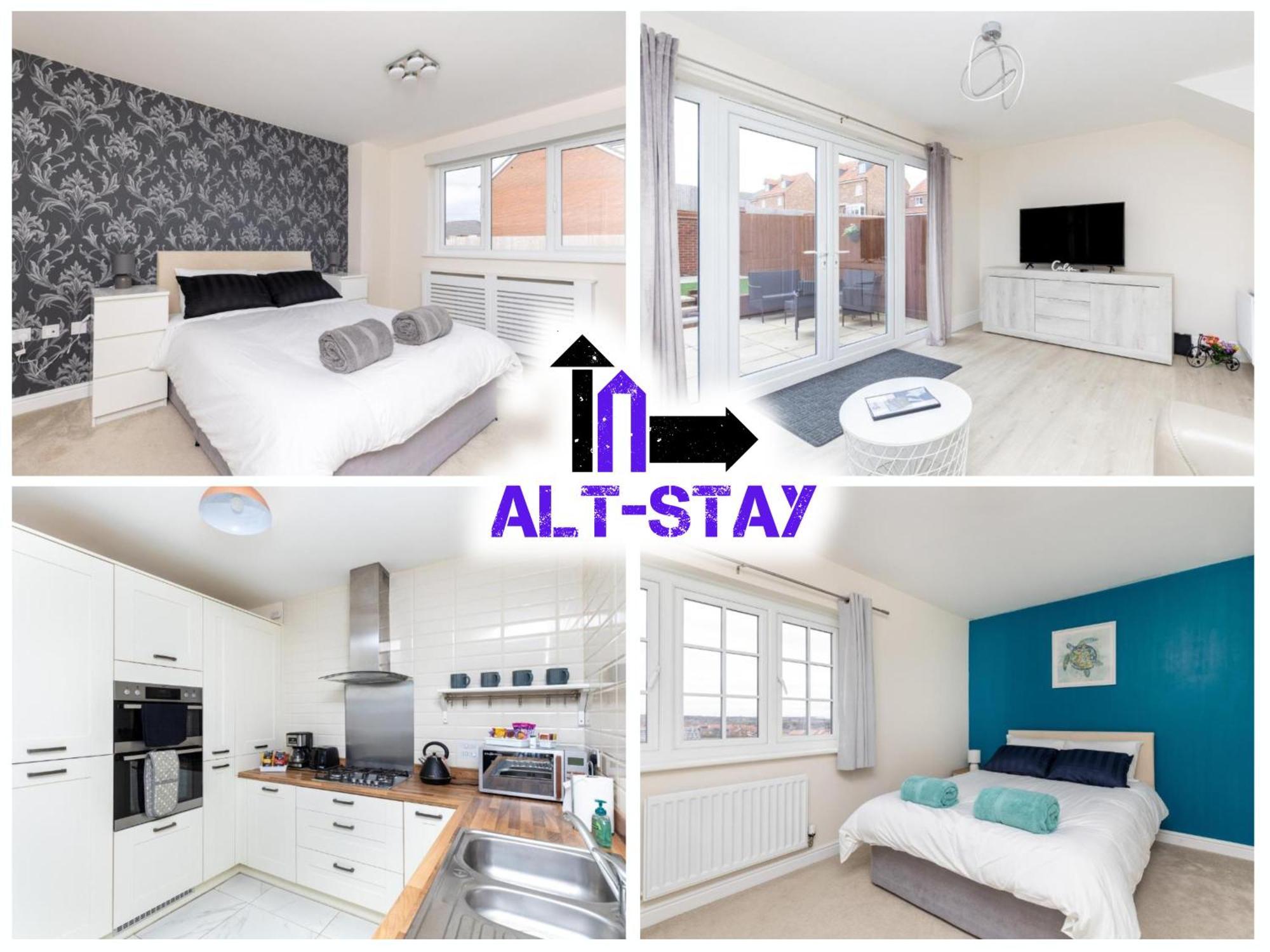 Alt-Stay Accommodation, City Fields - 4 Bed 3 Bath - Contractors & Long Stays Wakefield Ngoại thất bức ảnh